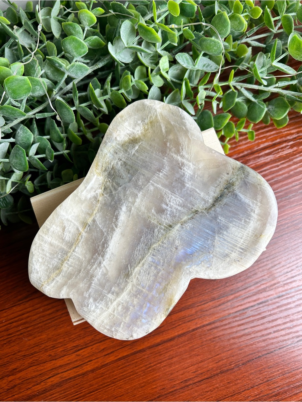 Moonstone Trinket Tray/Dish D **IMPERFECT**